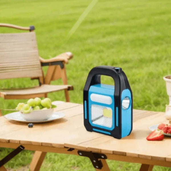 NeverDark 3-in-1 Solar COB Work Lamp — Torch + Floodlight + Hanging Lamp